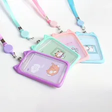 Porta Crachá, Bilhete Único Com Cordão Retrátil Gatinho Foto mini  2