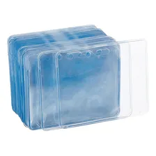 Porta Crachá Bolsa Plástica Pvc Transparente - 100 Unidades Foto mini 1