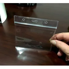 Porta Crachá Bolsa Plástica Pvc Transparente - 100 Unidades Foto mini 4