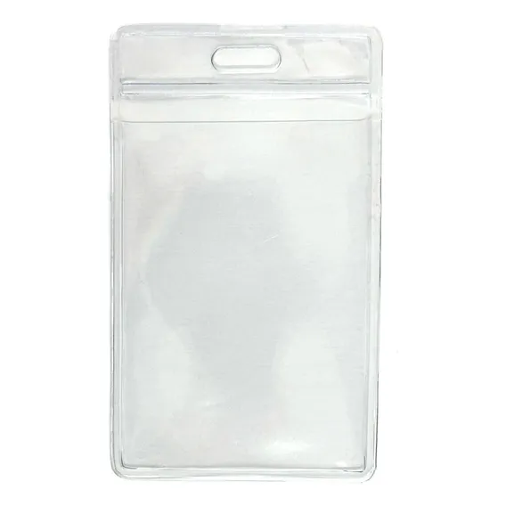 Porta Crachá Bolsa Plástica Pvc Transparente 100 - Unidades 58x89mm Foto 1