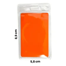 Porta Crachá Bolsa Plástica Pvc Transparente 100 - Unidades 58x89mm Foto mini 2