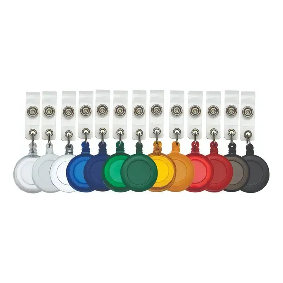 Porta Crachá Retrátil Roller Clip Ioio - Kit 10 Unidades Foto 1