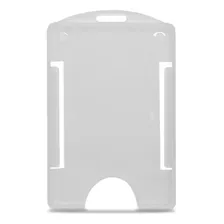 Porta Crachá RÃgido Vertical Transparente - 100 Unidades Foto mini 1
