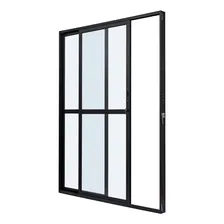 Porta De Aluminio Balcão 210x160cm 2 Folhas Com Vidro Wt Foto mini  2