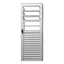 Porta De Cozinha Alumínio Branco 210 X 80 Direita Foto  mini 1