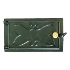 Porta De Ferro 39 X 30 Cm Para Cinzeiro Rig Fundidos RIG0390 Preto Foto  mini 1