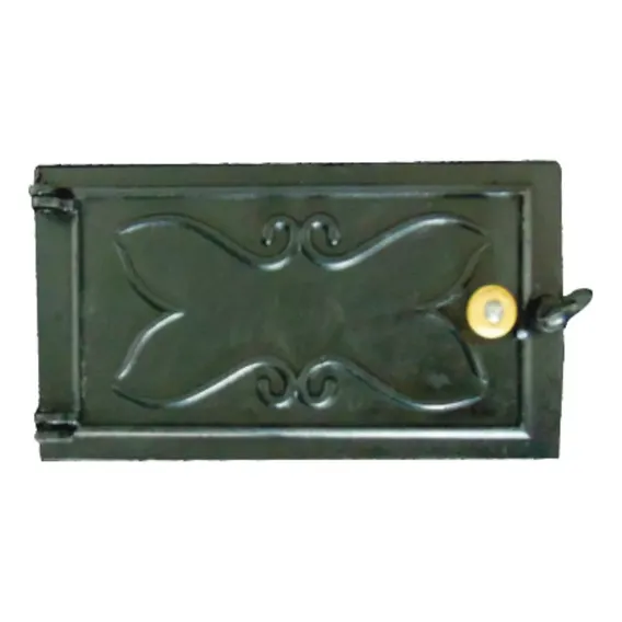 Porta De Ferro 39 X 30 Cm Para Cinzeiro Rig Fundidos RIG0390 Preto Foto 1