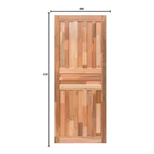 Porta De Madeira Pe801 Pop Esel 210cmx60cmx9cm Natural Bjwt Foto mini 2