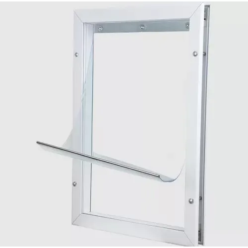 Porta de Passagem Gatos e Cachorros Porta Pequena Buddy Toys Pet Door Branco Foto 1