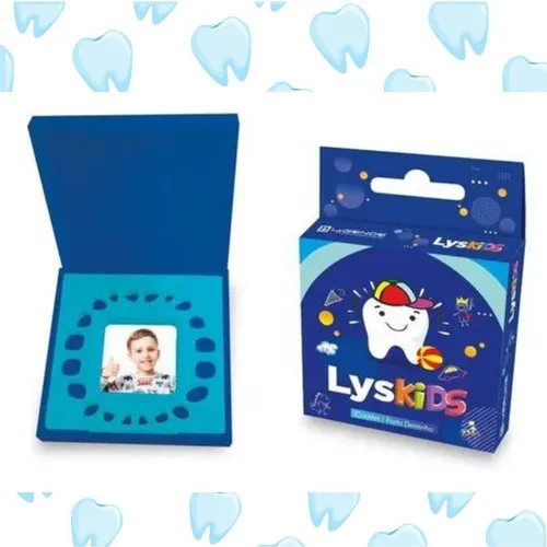 Porta Dentinho Lyskids Azul - Lysanda Foto 1