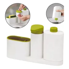 Porta Detergente Cozinha Com Esponja Pia Dispenser Suporte Foto mini 1