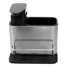Porta Detergente Organizador Bancada Inox Com Dispenser Foto mini  2
