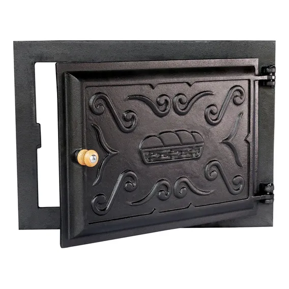 Porta Do Forno De Ferro Fundido Grande Para Fogão Foto 1
