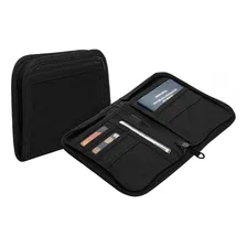 Porta Documentos E Passaporte Lyor De Poliéster Preto 18cm Foto mini 1