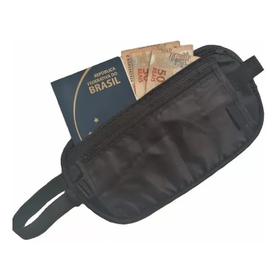 Porta Dólar Dinheiro Documentos Doleira Bolsa InvisÃvel Para Viagem Foto 1