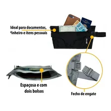 Porta Dólar Doleira Pochete Cinza Foto mini 4