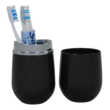 Porta Escova Creme Dental Para Bancada Banheiro Cromo Belly Foto mini 3