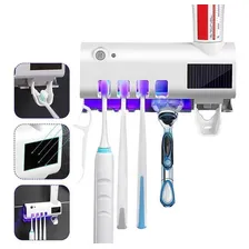 Porta Escova De Dente Esterilizador Uv Placa Solar Foto mini 1