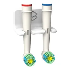 Porta Escova Dente Compatível Refil Elétrica Oral B Com Fita Cor Branco Foto  mini 1