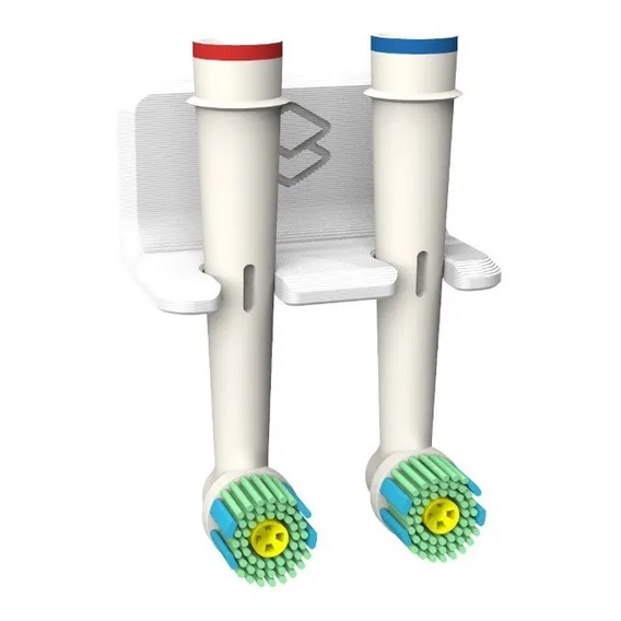 Porta Escova Dente Compatível Refil Elétrica Oral B Com Fita Cor Branco Foto 1