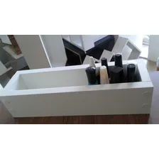 Porta Esmalte Mesa Manicure Mdf Branco Nicho Expositor Foto mini  3