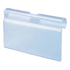 Porta Etiqueta Preços P/ Ganchos Pvc 5,5x4,5cm Cristal 120 Foto mini 2