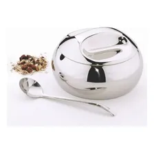Porta Farinha Farinheira Inox Com Pa 680ml Tramonti 64400521 Foto mini  3