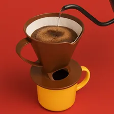Porta Filtro Para Café Cor Marrom Foto mini  3
