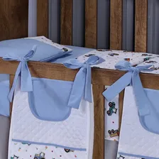 Porta Fralda Estampado Com Laço P/ Varão Ou Berço 2 Peças Cor Trator Liso Foto mini 3