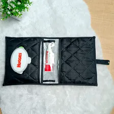 Porta Fraldas Lenço Umidecido Pomada BebĂȘ Menino Menina Cor Preto Foto mini 4