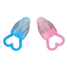 Porta Frutinha Alimentação Chupeta Alimentador Bico Largo Cor Azul Tamanho Da Chupeta Universal Foto mini 1