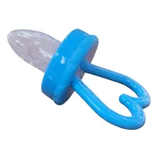 Porta Frutinha Alimentação Chupeta Alimentador Bico Largo Cor Azul Tamanho Da Chupeta Universal Foto mini 3