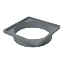 Porta Grelha Quadrada Amanco Cinza 100x100 Amanco Foto mini 1