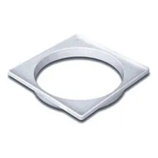 Porta Grelha Quadrada Prata Pvc 100mm Tigre Foto mini 1