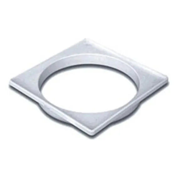 Porta Grelha Quadrada Prata Pvc 100mm Tigre Foto 1