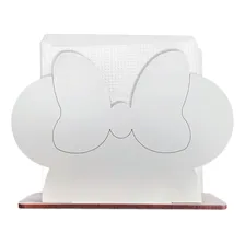 Porta Guardanapo Personagem Decoração Mdf 12cm Kit 30 Cor Branco Foto  mini 1