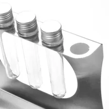 Porta Guardanapo Rolo Com Porta Temperos De Parede - Inox Foto mini 3