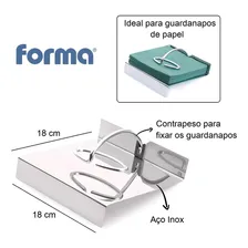 Porta Guardanapos Aço Inox Gloss Para Restaurante Bar Forma Foto mini 4