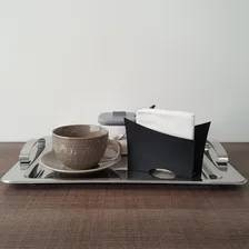 Porta Guardanapos De Papel Suporte Guardanapo Para Mesa Uz Cor Preto Foto mini 4
