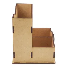 Porta-guardanapos do mdf Cutlaserbrasil Porta Guardanapo mdf Crú cor mdf cru Foto mini 3