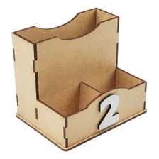 Porta-guardanapos do mdf Cutlaserbrasil Porta Guardanapo mdf Crú cor mdf cru Foto mini 4