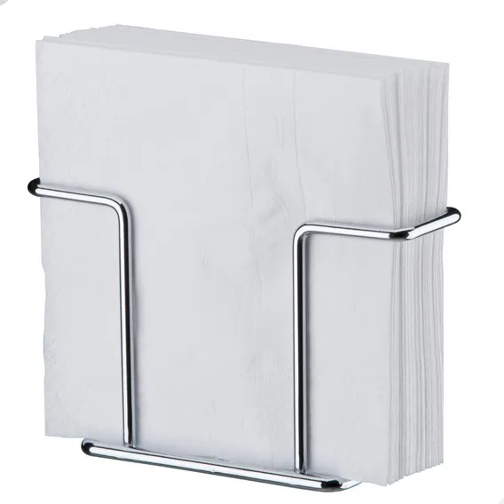 Porta Guardanapos Suporte Papel Aço Cromado Mesa Café Future Foto 1