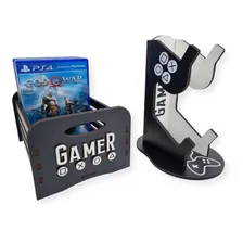 Porta Jogos, Case P/ Games Porta Controles Mdf Ps4 Foto  mini 1