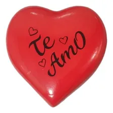 Porta Joia Em Formato De Coração Vermelho De Ceramica Te Amo Foto mini  2