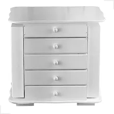 Porta Jóias Organizador De Jóias Porta Bijuterias Biju Cor Branco Foto mini 4