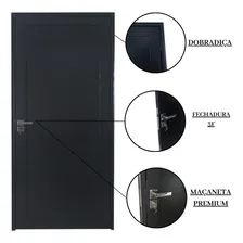 Porta Lambril De Alumínio 210 X 90cm Com Maçaneta Eb Foto mini  3