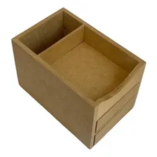 Porta Lápis Canetas Cartão Clips Escritório Mdf Organizador Foto mini 3