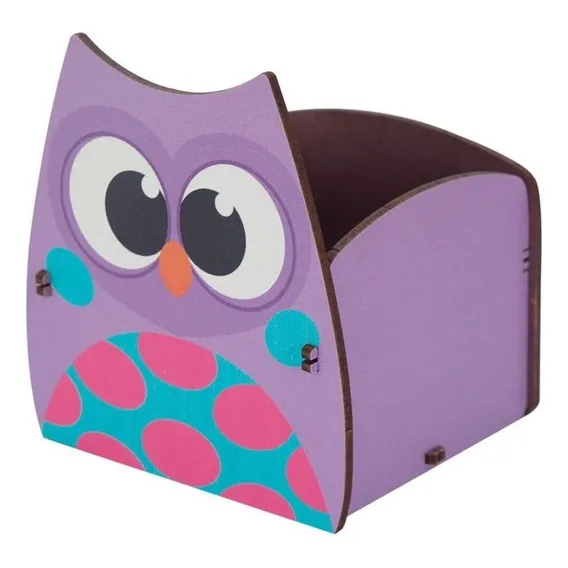 Porta Lápis Com Necessaire Bubu E As Corujinhas Foto 1