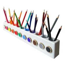 Porta Lápis De Madeira Montessori Porta-lápis Para Colorir Foto mini 1
