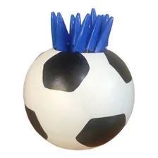 Porta Lápis Ou Vaso Formato De Bola Futebol Ceramica Foto  mini 1